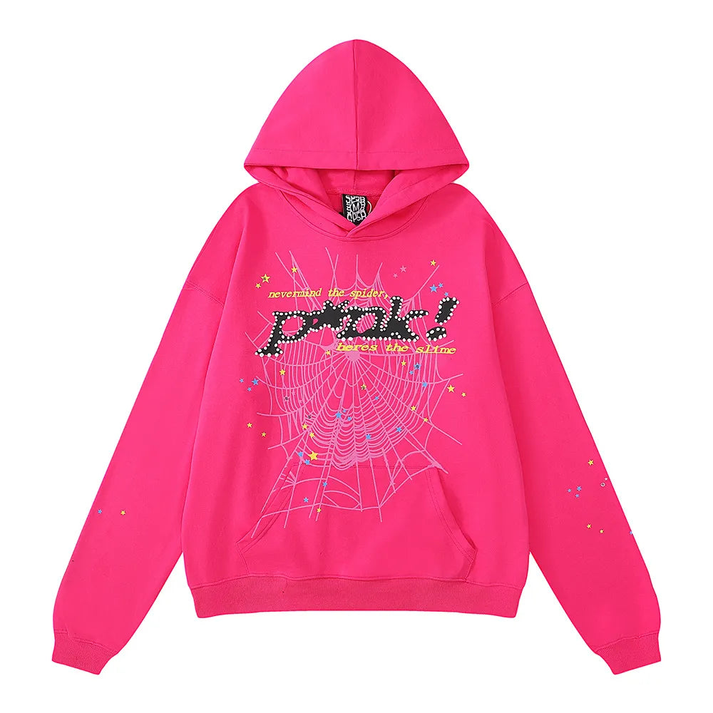Pink spr5der hoodie
