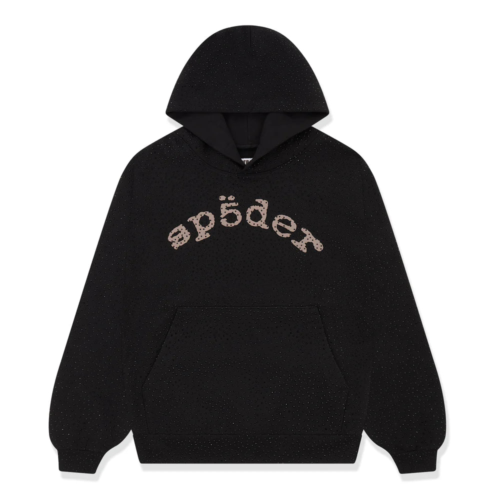 Sp5der Black Rhinestones